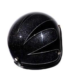 70's Helmets Black Scallops 2016 - Back Right