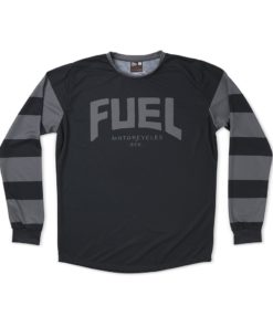 Fuel Grey Stripes Enduro Jersey - Front