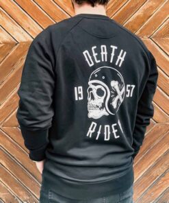Skull Sweatshirt Death Rider - Black Back